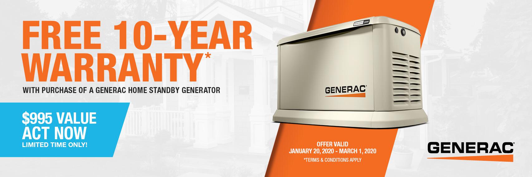 Homestandby Generator Deal | Warranty Offer | Generac Dealer | Ferndale, WA